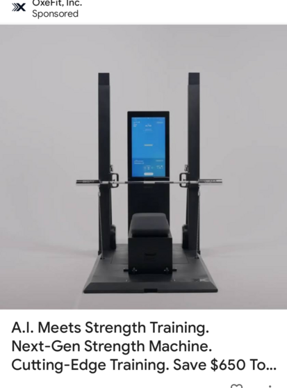 Ai exercise equipment.