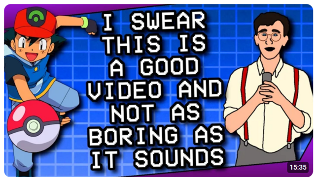 "I swear this is a good video and not as boring as it sounds"