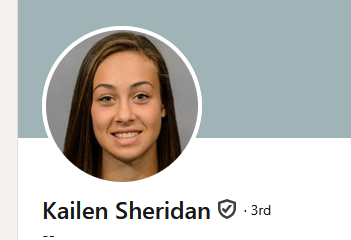 a very young Kailen Sheridan  on linkedin