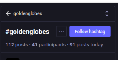 the UI to follow a hashtag on mastodon