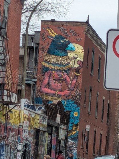 Royal bird like mural